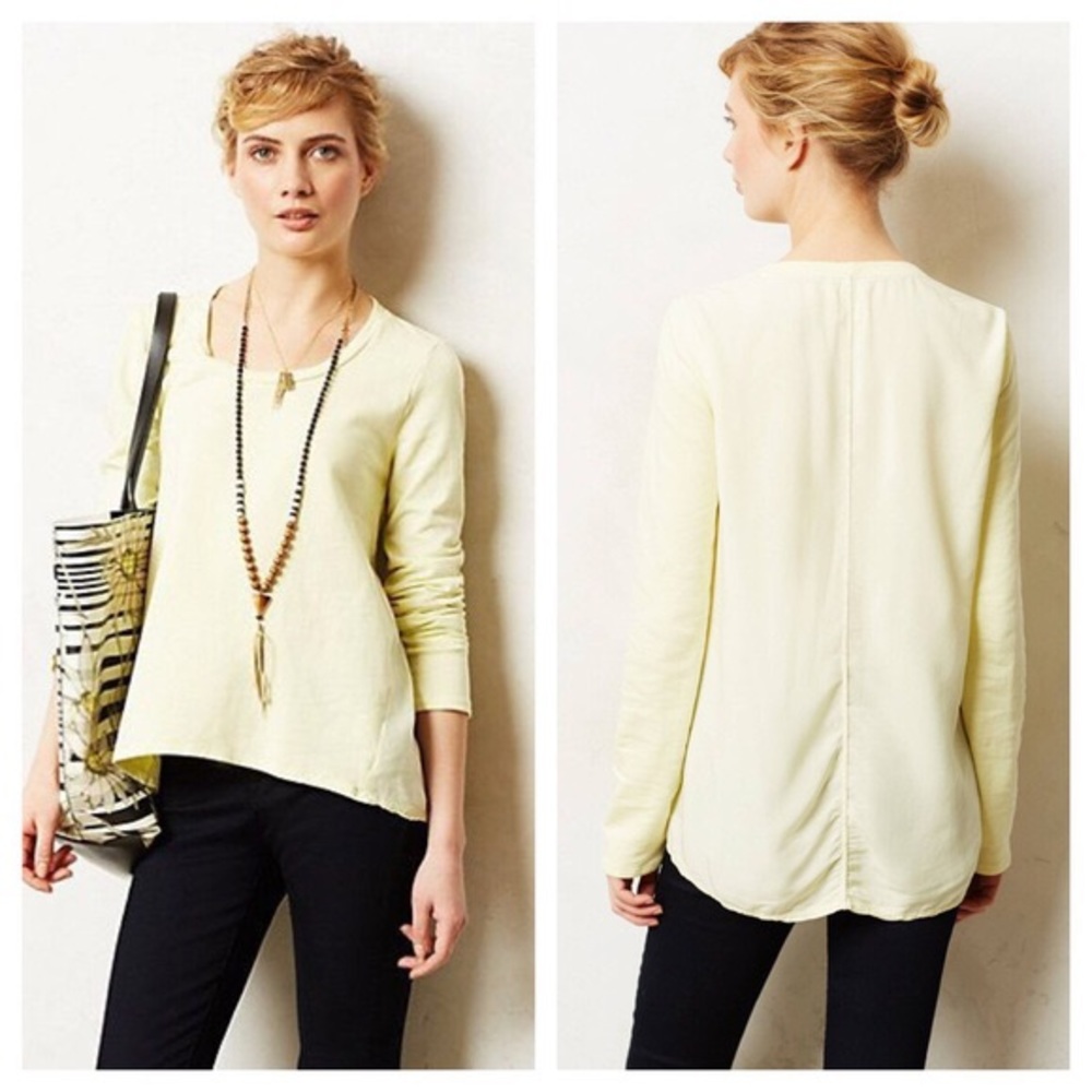 Anthropologie La Vi High Low Sweatshirt